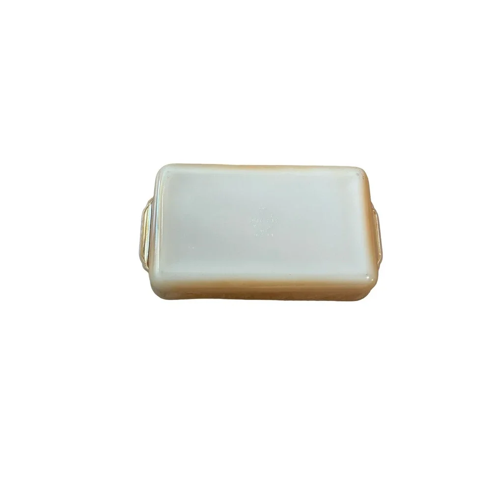 Fire-King Peach Luster 1 Quart Rectangular Baking Dish Anchor Hocking Vintage